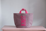 Tote Bag - Grape - printed pink