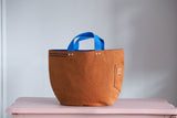 Tote Bag - Copper - printed blue