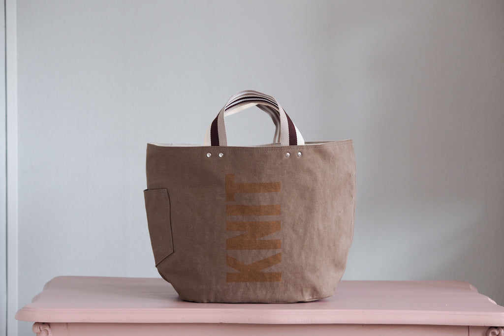 Tote Bag - Saddle - printed gold