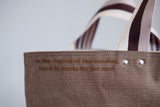 Tote Bag - Saddle - printed gold