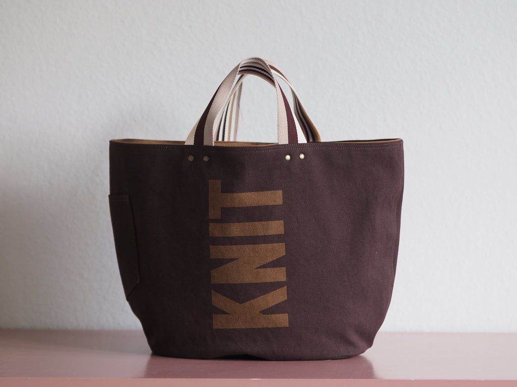 Tote Bag - Umber - printed gold