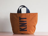 Tote Bag - Copper - printed blue