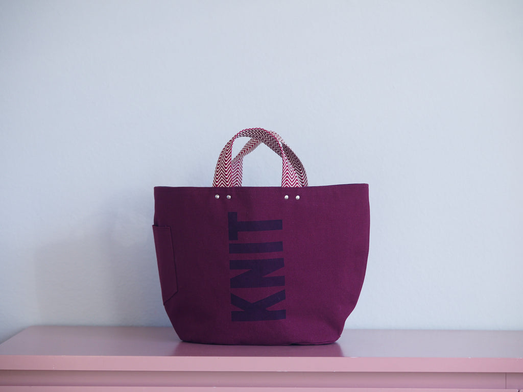 Tote Bag - Mulberry - printed raisin