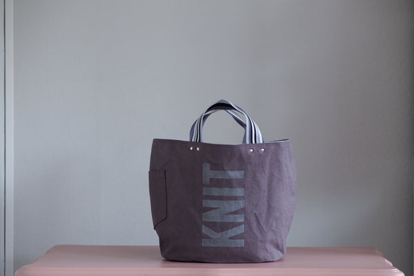 PRE ORDER UPDATE Tote Bag - Pewter - printed silver