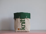 Roll & Stroll Bag - Grey Mist - printed green