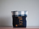 Roll & Stroll Bag - Canmore - blue denim printed gold