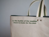 Tote Bag - Monstera - grey mist