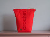 Roll & Stroll Bag Crochet - Red - printed red