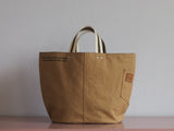 Tote Bag - Brown Khaki - printed green
