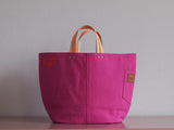 Tote Bag - Pink  - orange flower
