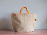 Tote Bag - Grey Mist - printed orange