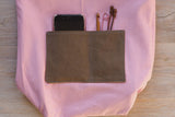 Roll & Stroll Bag - Saddle - printed pale pink