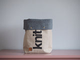 Roll & Stroll Bag - Grey mist - printed black