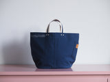 Tote Bag - Indigo - printed silver