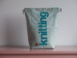 Roll & Stroll Bag - Swirls - printed cyan
