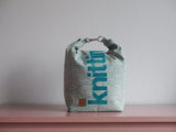 Roll & Stroll Bag - Swirls - printed cyan