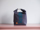 Roll & Stroll Bag - Grey - printed cyan