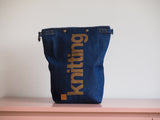 Roll & Stroll Bag - Canmore - blue denim printed gold
