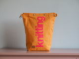 Roll & Stroll Bag - Orange - printed pink